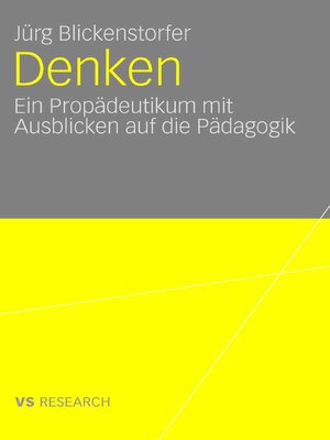 cover image of Denken.